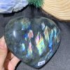 TRÁI TIM ĐÁ XÀ CỪ – Labradorite (TXC42) – KT: 10,76*12,19CM, KL: 0,77KG