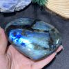 TRÁI TIM ĐÁ XÀ CỪ – Labradorite (TXC43) – KT: 9,75*10,97CM, KL: 0,536KG