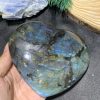 TRÁI TIM ĐÁ XÀ CỪ – Labradorite (TXC43) – KT: 9,75*10,97CM, KL: 0,536KG