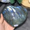 TRÁI TIM ĐÁ XÀ CỪ – Labradorite (TXC46) – KT: 10*12.5CM, KL: 0,66KG