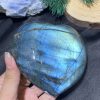 TRÁI TIM ĐÁ XÀ CỪ – Labradorite (TXC47) – KT: 8*9,5CM, KL: 0,404KG