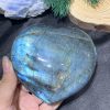 TRÁI TIM ĐÁ XÀ CỪ – Labradorite (TXC47) – KT: 8*9,5CM, KL: 0,404KG