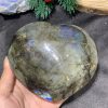 TRÁI TIM ĐÁ XÀ CỪ – Labradorite (TXC49) – KT: 10*11CM, KL: 0,666KG