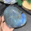 TRÁI TIM ĐÁ XÀ CỪ – Labradorite (TXC50) – KT: 9*11CM, KL: 0,674KG