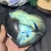 TRÁI TIM ĐÁ XÀ CỪ – Labradorite (TXC51) – KT: 10*11CM, KL: 0,786KG