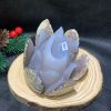 Liên Hoa – Hông Sen đá Mã Não tạc thủ công nguyên khối (BS07), KL: 0,406KG, KT: 9,9*8,5CM