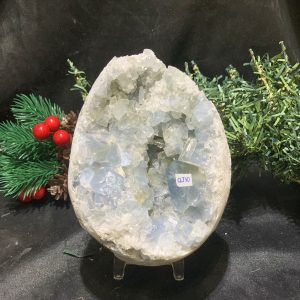 ĐÁ TINH THỂ CELESTINE (CLT30), KL: 1,126KG, KT: 12,5*8CM