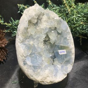 ĐÁ TINH THỂ CELESTINE (CLT30), KL: 1,126KG, KT: 12,5*8CM