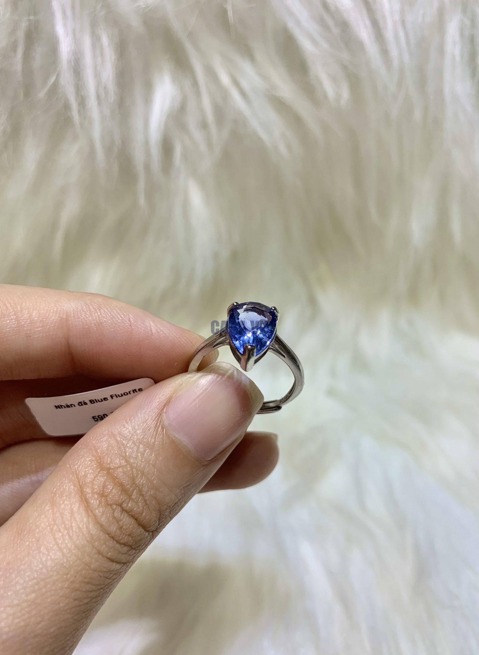 Nhẫn bạc Blue Fluorite| CADA DECOR