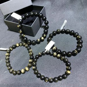 Vòng tay Golden Obsidian size 8-10mm | CADA DECOR