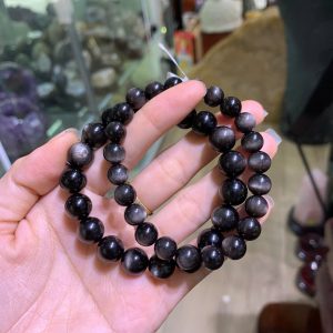 Vòng Silver Obsidian size 6-10mm | CADA DECOR