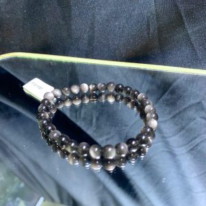 Vòng Silver Obsidian size 6-10mm | CADA DECOR