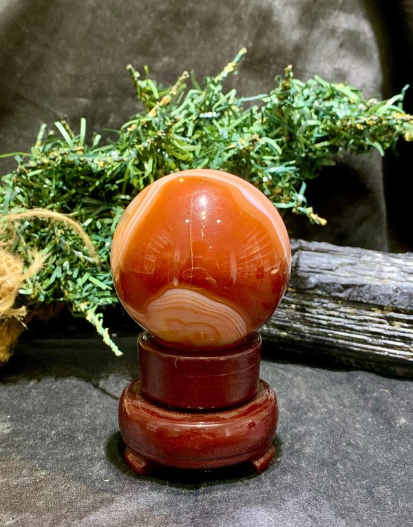 Bi cầu Carnelian (BC01), KL:282gram - ĐK:5,9cm | CADA DECOR