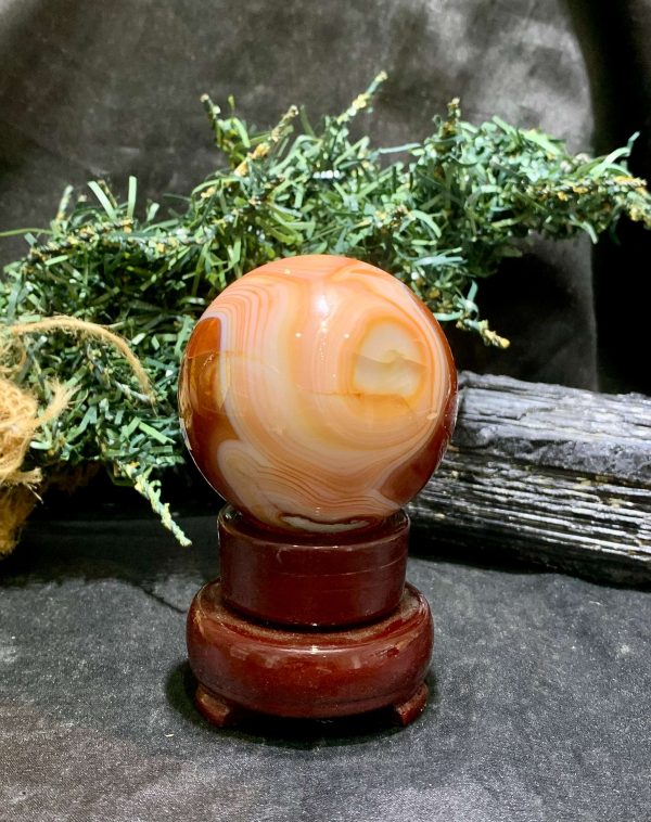 Bi cầu Carnelian (BC01), KL:282gram - ĐK:5,9cm | CADA DECOR