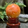 Bi cầu Carnelian (BC02), KL: 530gram – ĐK: 7,3cm | CADA DECOR