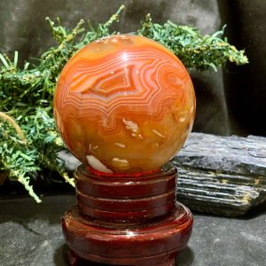 Bi cầu Carnelian (BC02), KL: 530gram – ĐK: 7,3cm | CADA DECOR