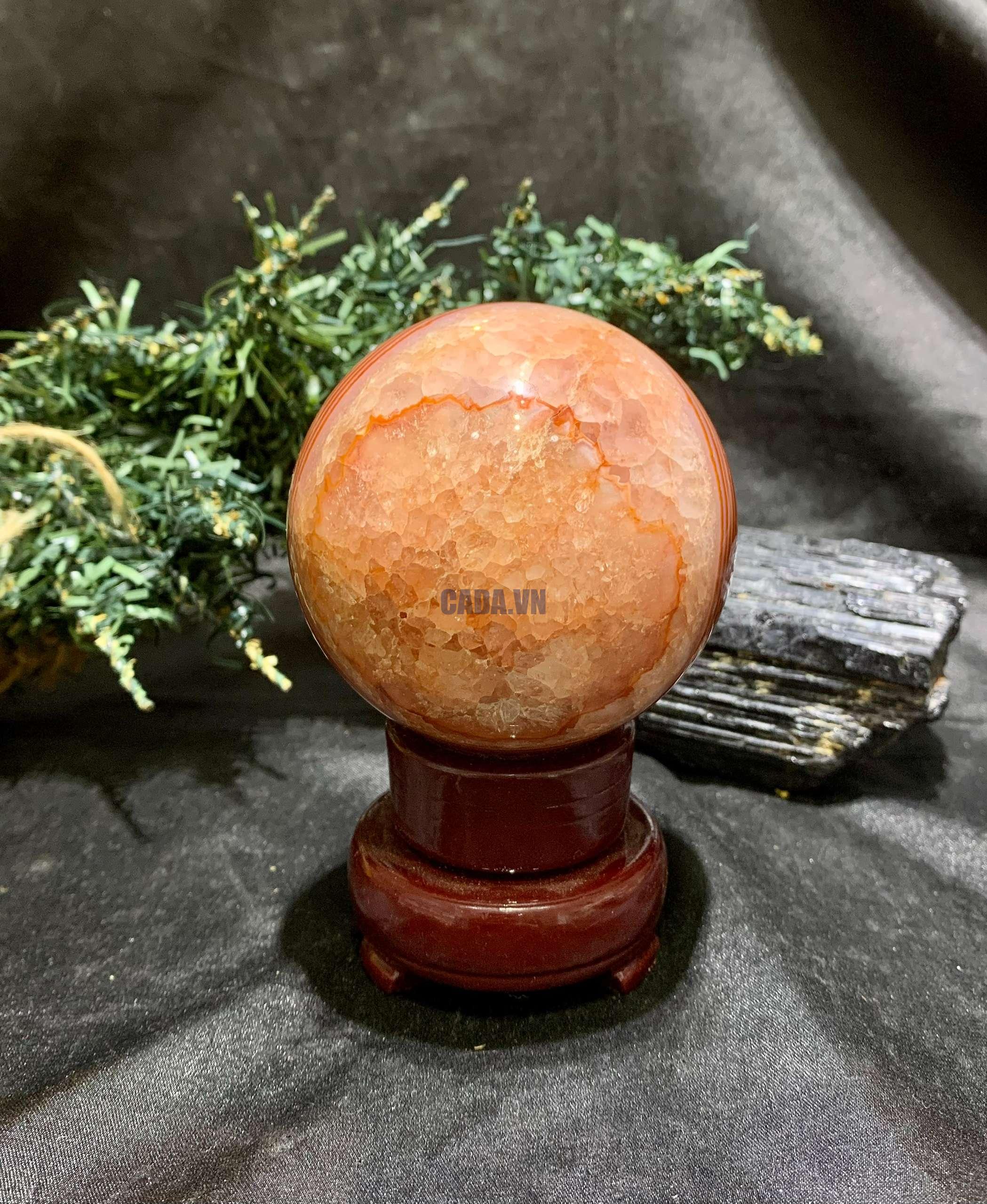 Bi cầu Carnelian (BC03), KL: 500gram – ĐK: 7,2cm | CADA DECOR