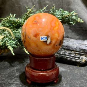 Bi cầu Carnelian (BC09), KL: 404gram – ĐK: 6.7cm | CADA DECOR