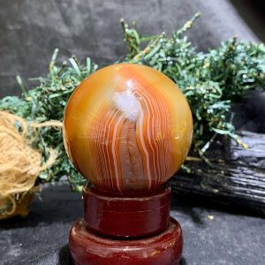 Bi cầu Carnelian (BC10), KL: 292gram – ĐK: 6cm | CADA DECOR