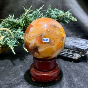 Bi cầu Carnelian (BC11), KL: 458gram – ĐK: 7cm | CADA DECOR