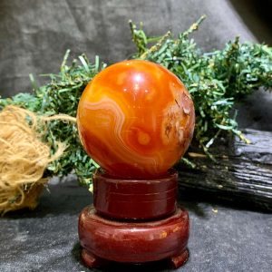 Bi cầu Carnelian (BC12), KL: 244gram – ĐK: 5.6cm | CADA DECOR