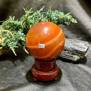 Bi cầu Carnelian (BC13), KL: 476gram – ĐK: 7cm | CADA DECOR