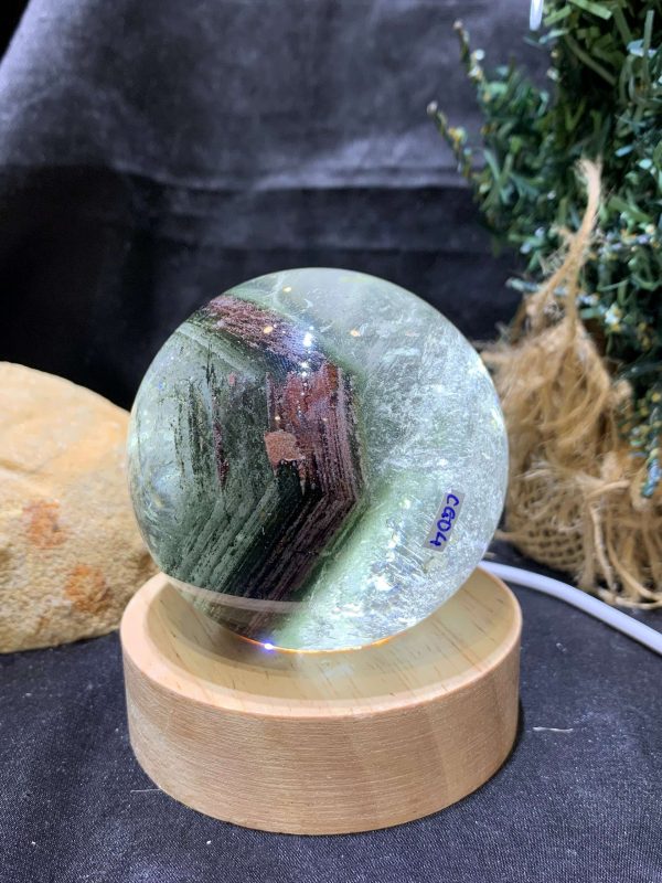 Bi cầu Thạch anh Ưu Linh – Garden Quartz (CG04), ĐK: 6,3cm – KL: 360gram | CADA DECOR