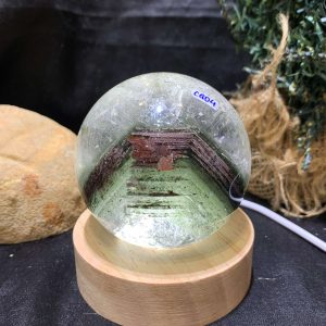 Bi cầu Thạch anh Ưu Linh – Garden Quartz (CG04), ĐK: 6,3cm – KL: 360gram | CADA DECOR