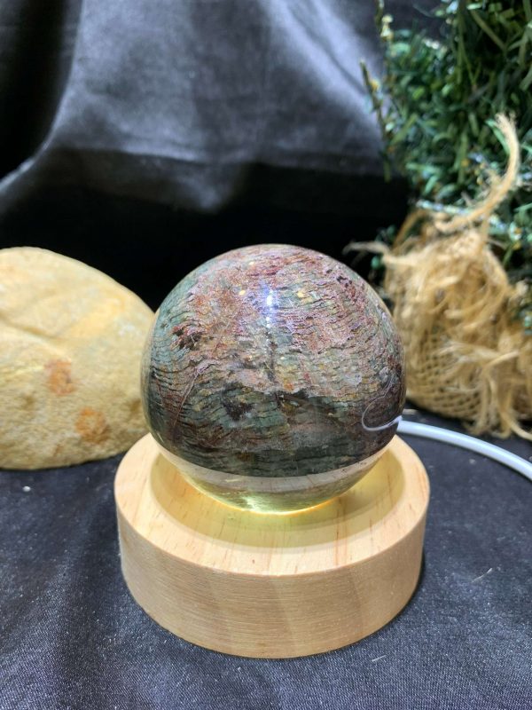 Bi cầu Thạch anh Ưu Linh – Garden Quartz (CG08), ĐK: 5,6cm – KL: 246gram | CADA DECOR