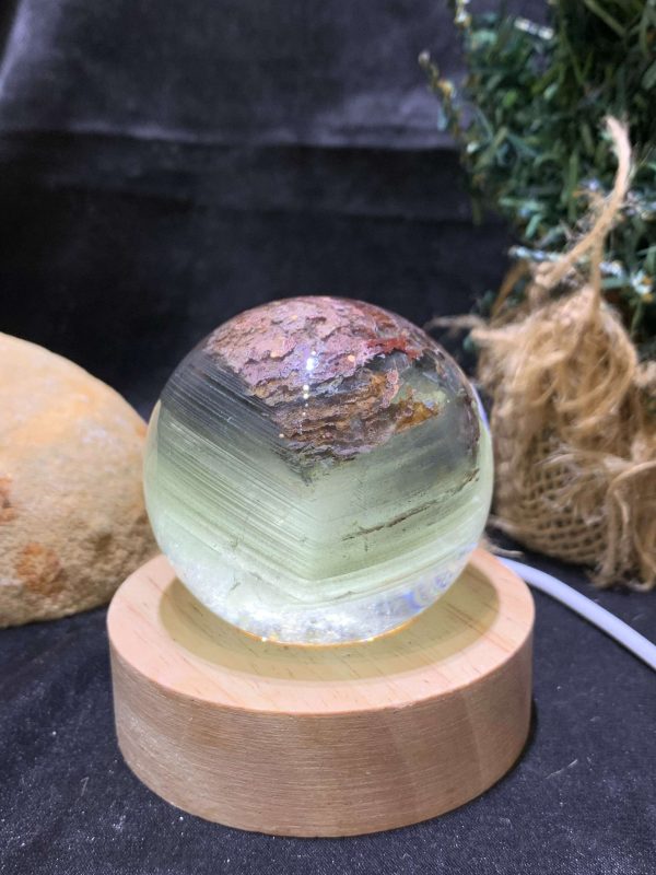 Bi cầu Thạch anh Ưu Linh – Garden Quartz (CG20), ĐK: 5,5cm – KL: 240gram | CADA DECOR