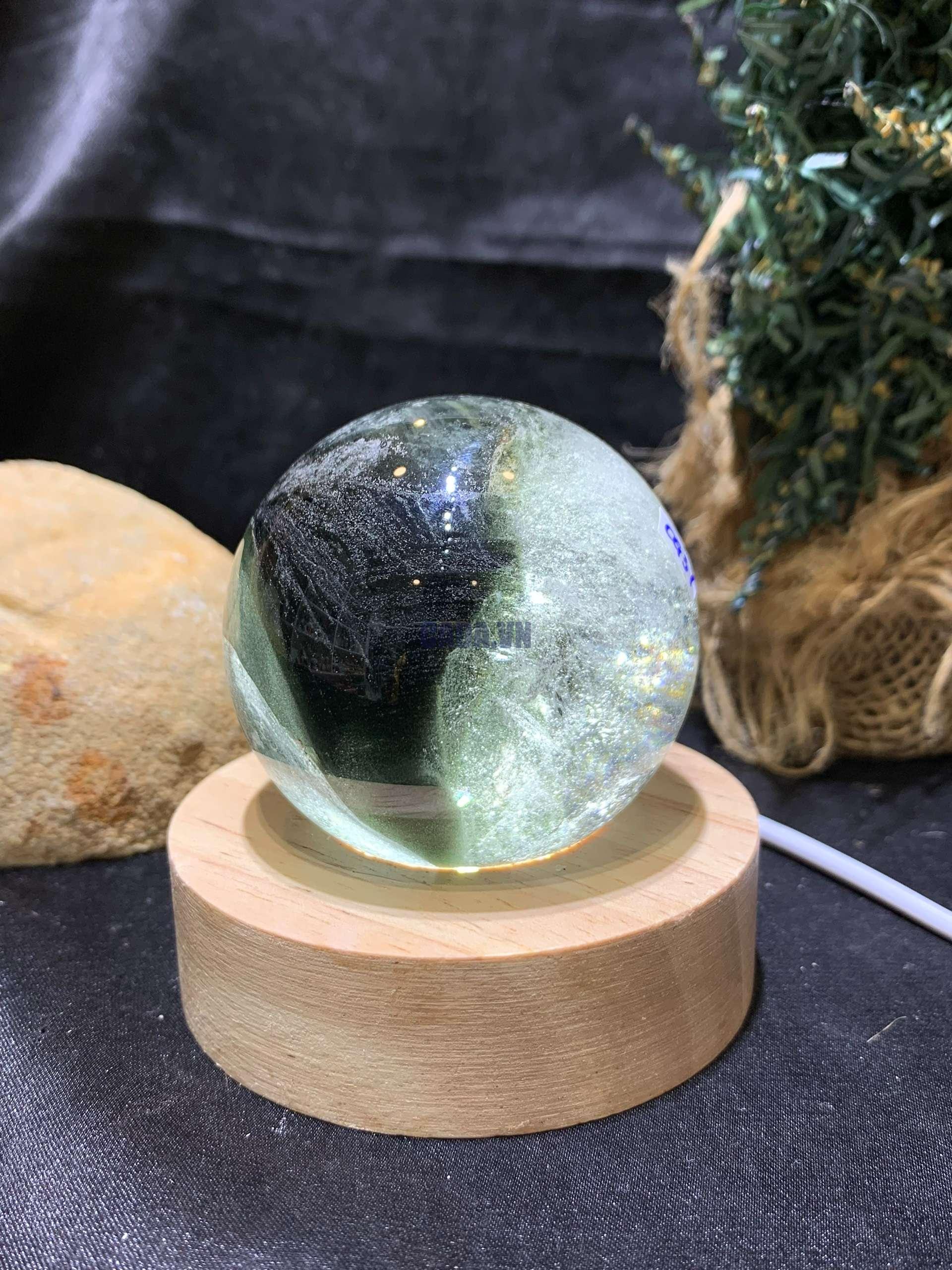 Bi cầu Thạch anh Ưu Linh – Garden Quartz (CG31), ĐK: 5,4cm – KL: 226gram | CADA DECOR