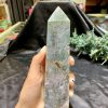 TRỤ MOSS AGATE (MA21), KT: 16*3,5CM, KL: 438GRAM| CADA DECOR
