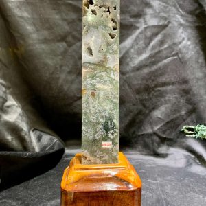 TRỤ MOSS AGATE (MA24), KT: 22*3,5CM, KL: 814GRAM| CADA DECOR
