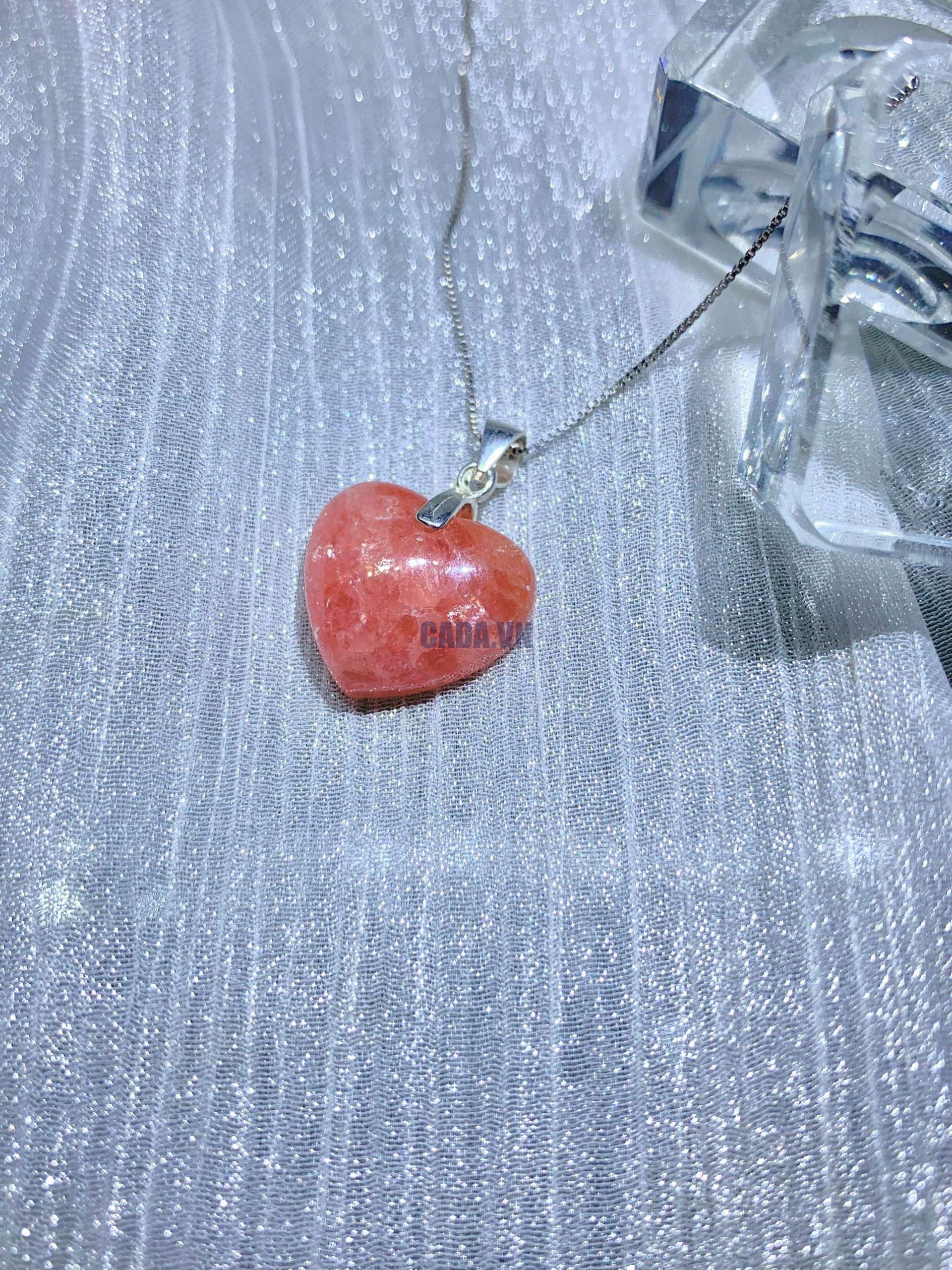 Mặt Trái tim Rhodochrosite | CADA DECOR