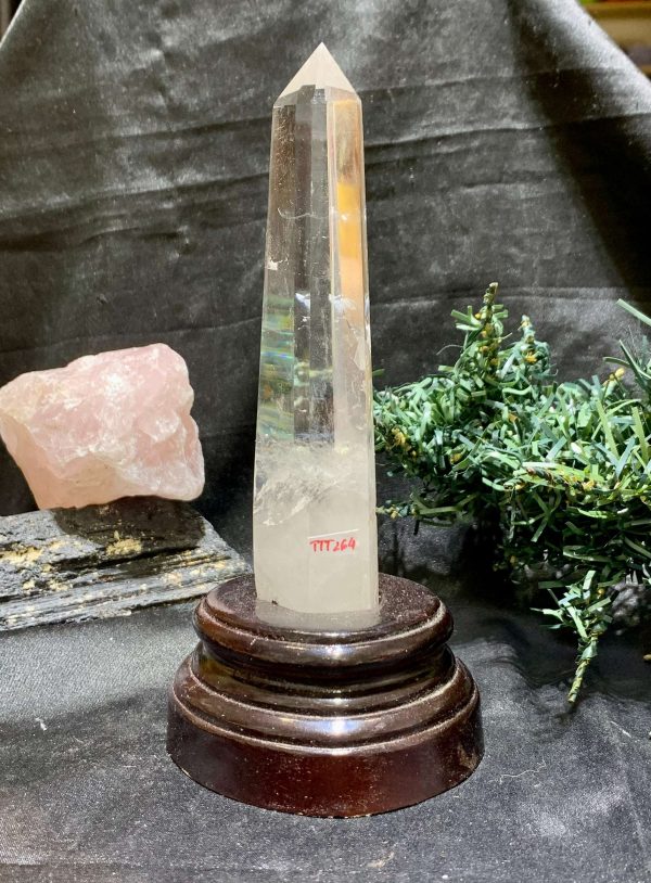 Trụ Thạch Anh Trắng – KT: 16,5*3CM, KL: 250Gram (TTT264) | CADA DECOR
