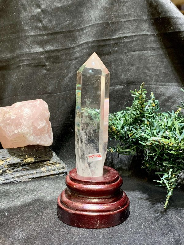 Trụ Thạch Anh Trắng – KT: 13,5*2,5CM, KL: 172Gram (TTT266) | CADA DECOR