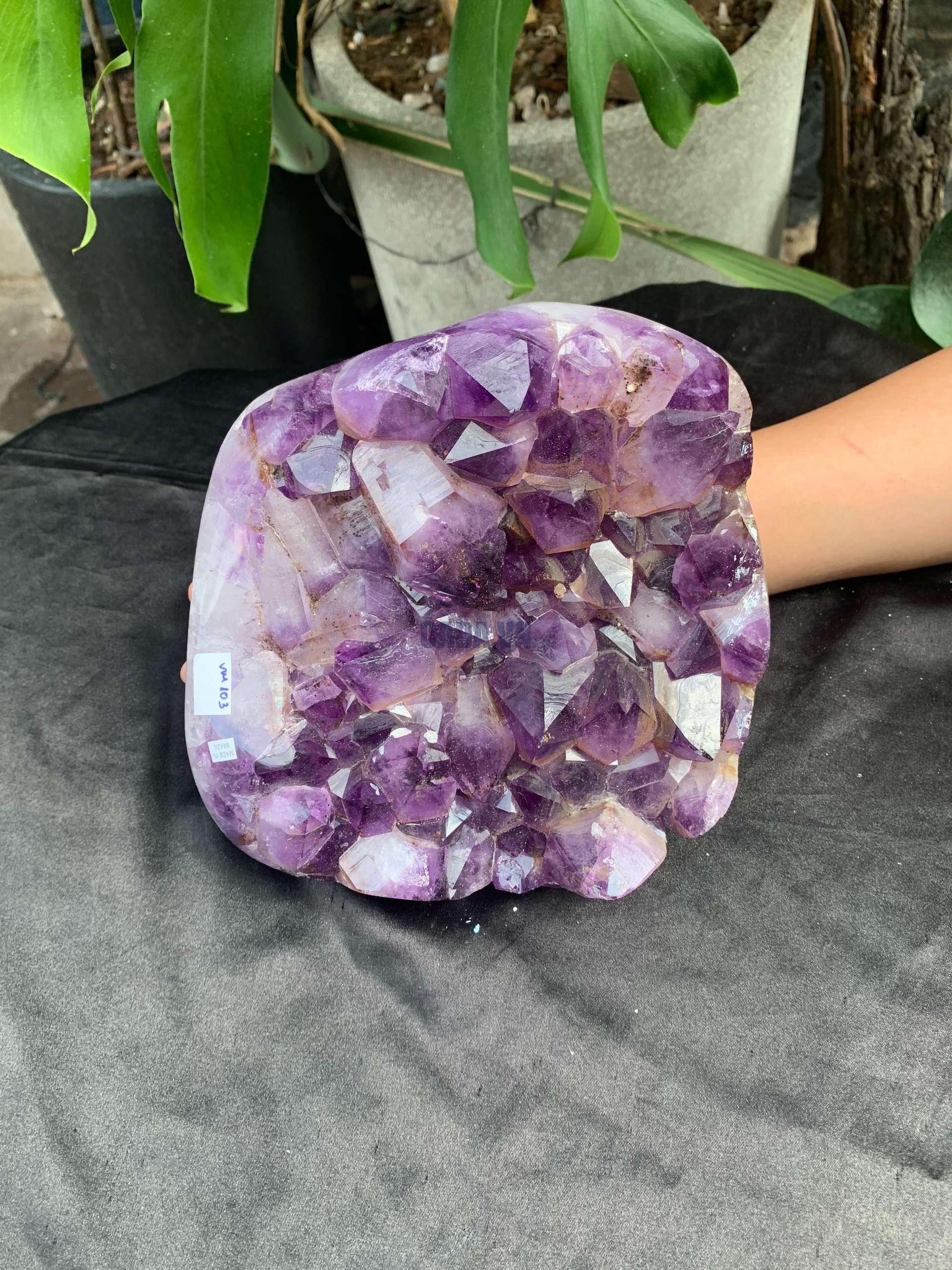 VỈ MẦM THẠCH ANH TÍM (VM103), KT: 16*16,5CM – KL: 3KG | CADA DECOR