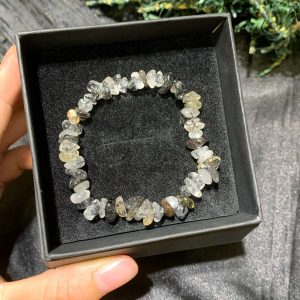 VÒNG CHIP THẠCH ANH TÓC ĐEN | CADA DECOR