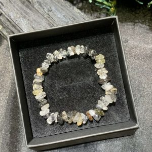 VÒNG CHIP THẠCH ANH TÓC ĐEN | CADA DECOR