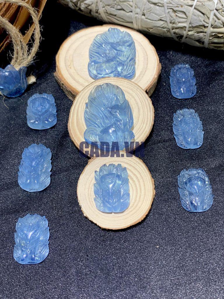Mặt hồ ly Aquamarine
