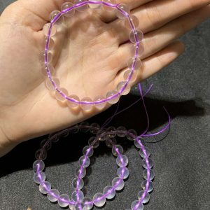 VÒNG TAY THẠCH ANH HỒNG SAO (size 8-10mm) | CADA DECOR