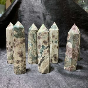 TRỤ RUSSIAN FLOWER AGATE 8-10cm | CADA DECOR