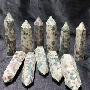 TRỤ RUSSIAN FLOWER AGATE 8-10cm | CADA DECOR