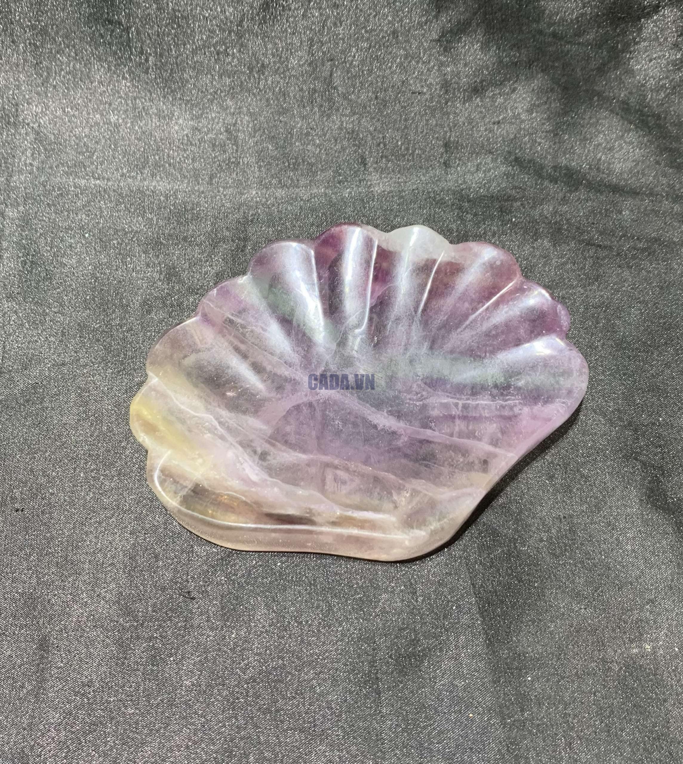 FLOURITE BOWL - ĐĨA VỎ SỎ ĐÁ FLUORITE | CADA DECOR