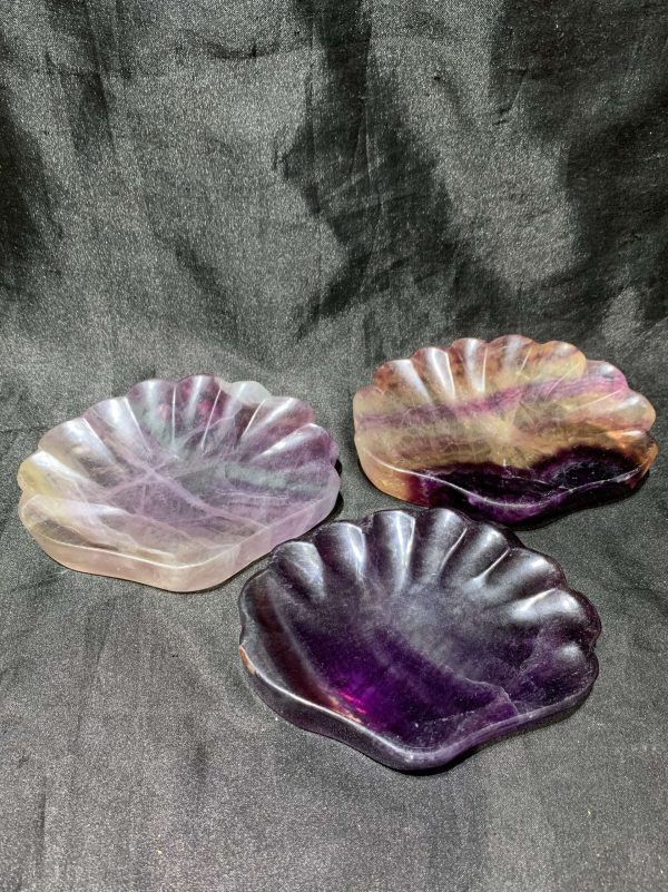 FLOURITE BOWL -  ĐĨA VỎ SỎ ĐÁ FLUORITE | CADA DECOR
