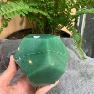 BI GIÁC 12 MẶT ĐÁ THẠCH ANH XANH (BGX01), KT: 5,5*5,5CM – KL: 0,878KG