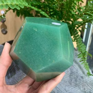 BI GIÁC 12 MẶT ĐÁ THẠCH ANH XANH (BGX02), KT: 5,5*5,5CM – KL: 0,82KG