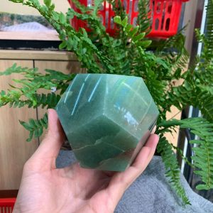 BI GIÁC 12 MẶT ĐÁ THẠCH ANH XANH (BGX03), KT: 5,5*5,5CM – KL: 0,856KG