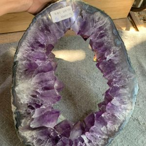 Slice Geode Amethyst – Lát cắt thạch anh tím (SLA05), KT: 34,5*25,5CM – KL: 3,98KG