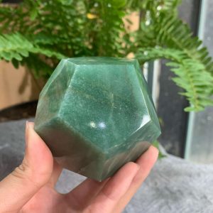 BI GIÁC 12 MẶT ĐÁ THẠCH ANH XANH (BGX08), KT: 4,5*4CM – KL: 0,364KG